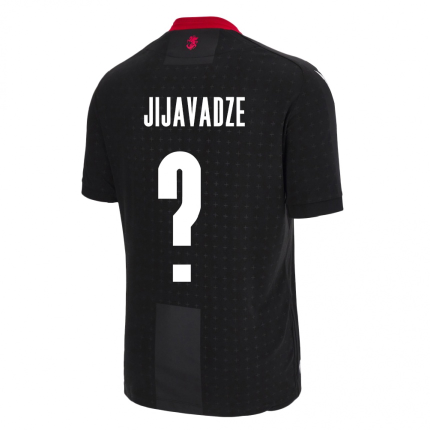 Kids Football Georgia Erekle Jijavadze #0 Black Away Jersey 24-26 T-Shirt