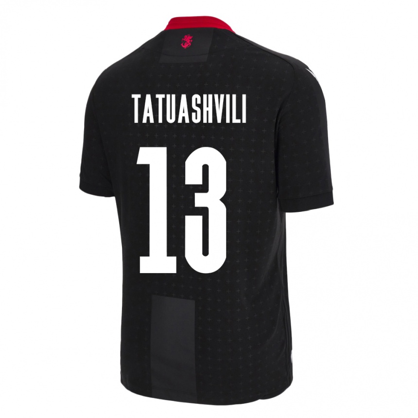 Kids Football Georgia Tamar Tatuashvili #13 Black Away Jersey 24-26 T-Shirt