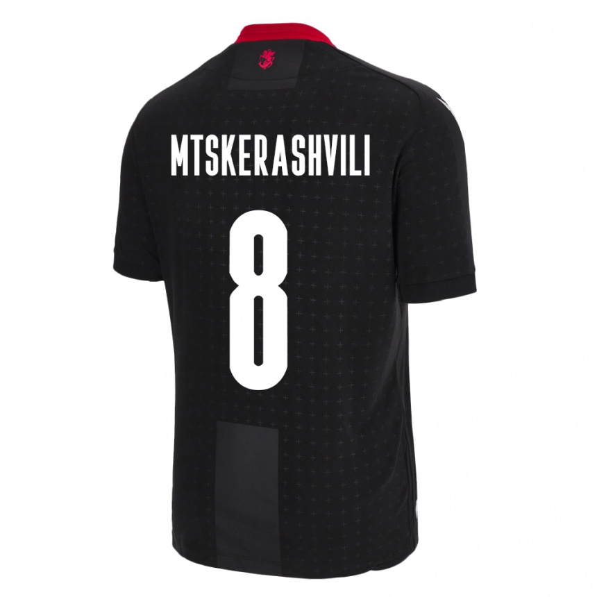 Kids Football Georgia Lizi Mtskerashvili #8 Black Away Jersey 24-26 T-Shirt