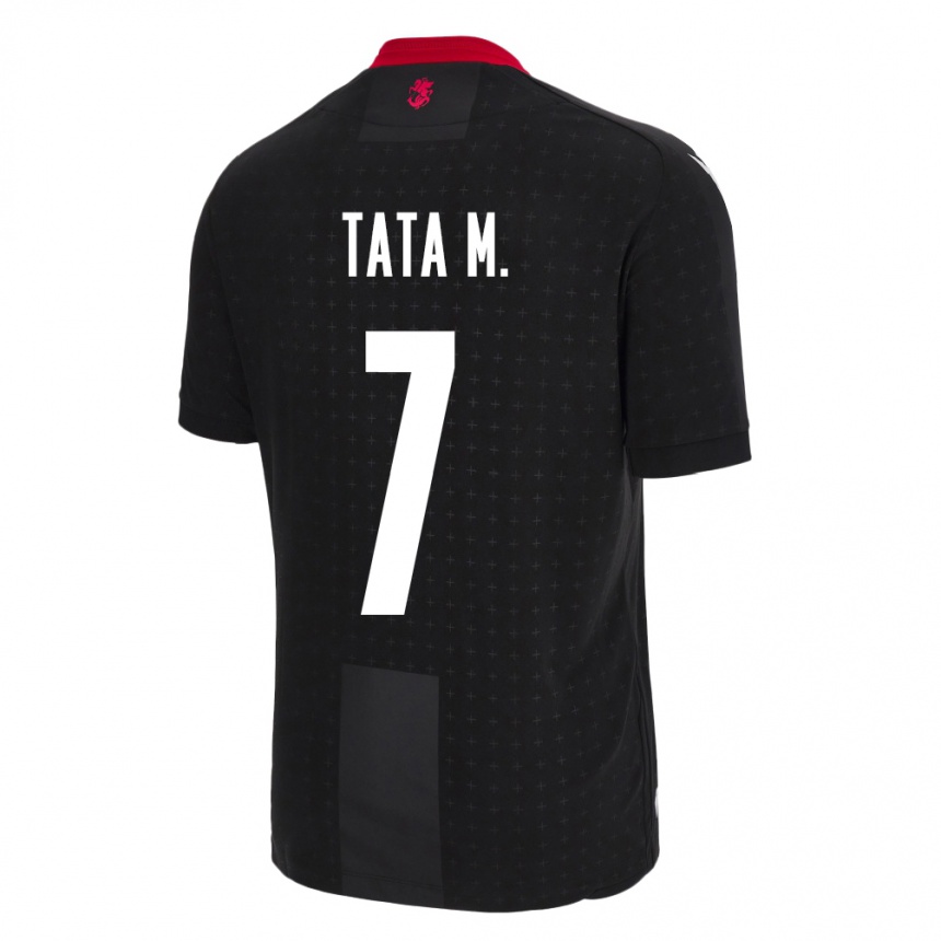 Kids Football Georgia Tata Matveeva #7 Black Away Jersey 24-26 T-Shirt