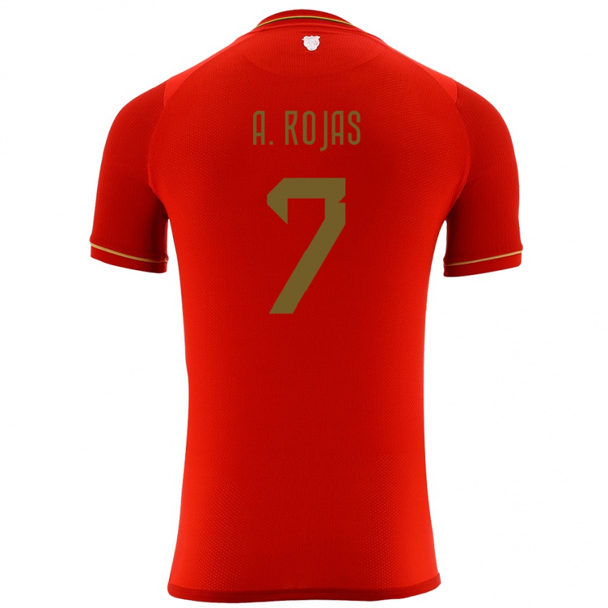 Kids Football Bolivia Ana Paula Rojas #7 Red Away Jersey 24-26 T-Shirt