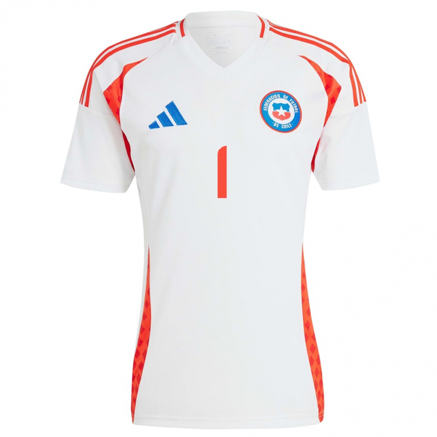 Kids Football Chile Fernando Soto #1 White Away Jersey 24-26 T-Shirt