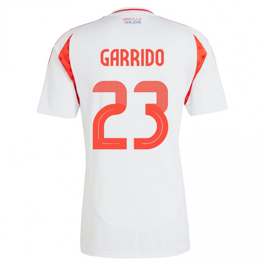 Kids Football Chile Pedro Garrido #23 White Away Jersey 24-26 T-Shirt