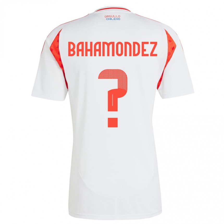 Kids Football Chile Taizo Bahamondez #0 White Away Jersey 24-26 T-Shirt