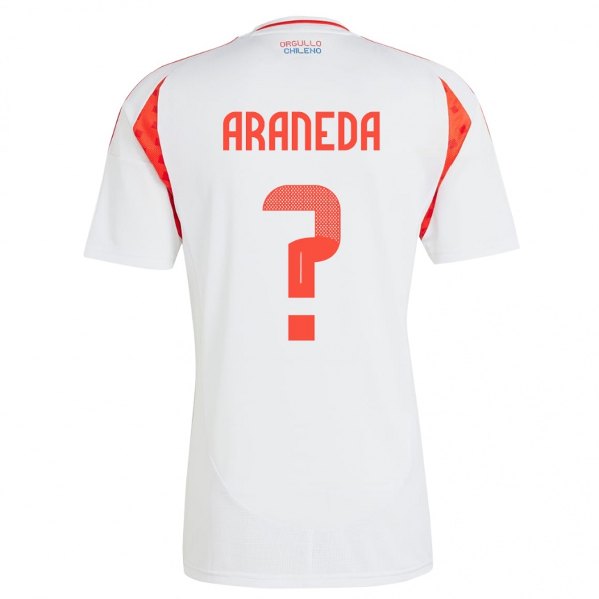 Kids Football Chile Arantxa Araneda #0 White Away Jersey 24-26 T-Shirt