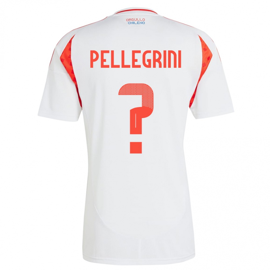 Kids Football Chile Maya Pellegrini #0 White Away Jersey 24-26 T-Shirt