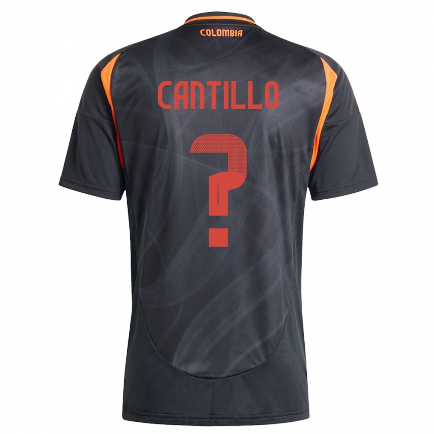 Kids Football Colombia Carlos Cantillo #0 Black Away Jersey 24-26 T-Shirt