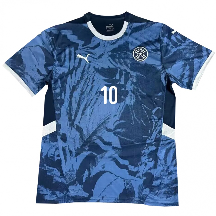 Kids Football Paraguay Matías Segovia #10 Blue Away Jersey 24-26 T-Shirt