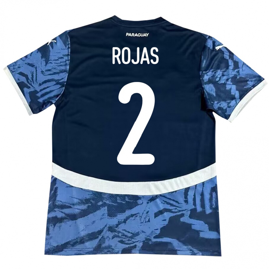 Kids Football Paraguay Robert Rojas #2 Blue Away Jersey 24-26 T-Shirt