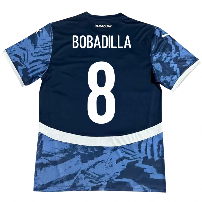 Kids Football Paraguay Damián Bobadilla #8 Blue Away Jersey 24-26 T-Shirt