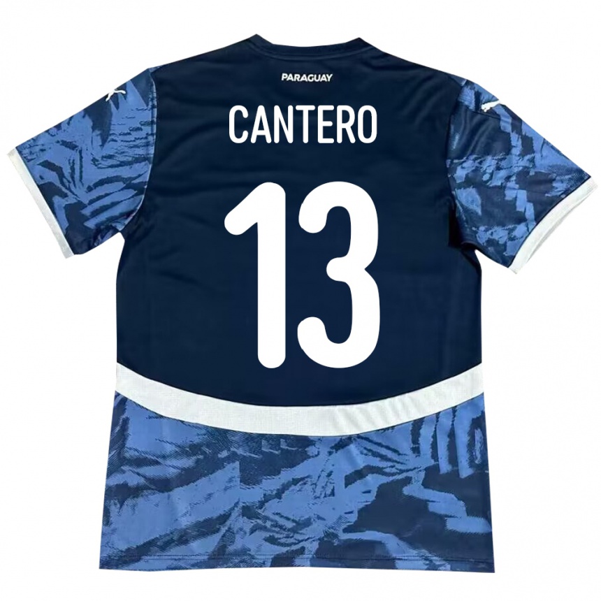 Kids Football Paraguay Alexis Cantero #13 Blue Away Jersey 24-26 T-Shirt