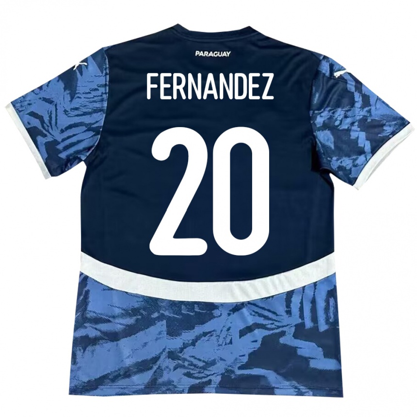 Kids Football Paraguay Marcelo Fernández #20 Blue Away Jersey 24-26 T-Shirt