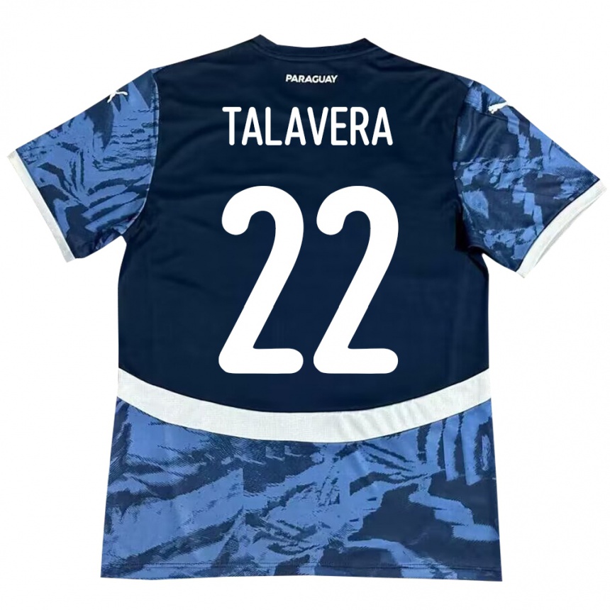 Kids Football Paraguay Javier Talavera #22 Blue Away Jersey 24-26 T-Shirt