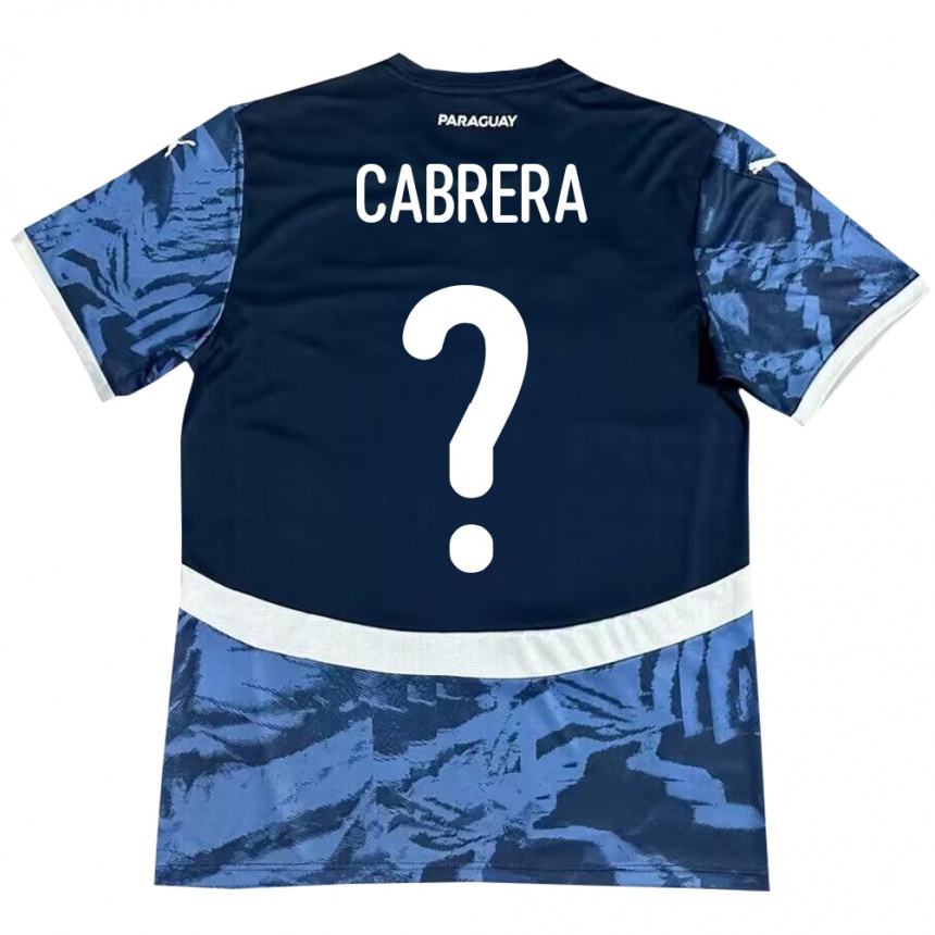 Kids Football Paraguay Ivan Cabrera #0 Blue Away Jersey 24-26 T-Shirt