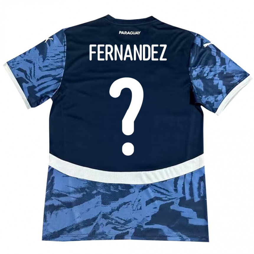 Kids Football Paraguay Diego Fernández #0 Blue Away Jersey 24-26 T-Shirt