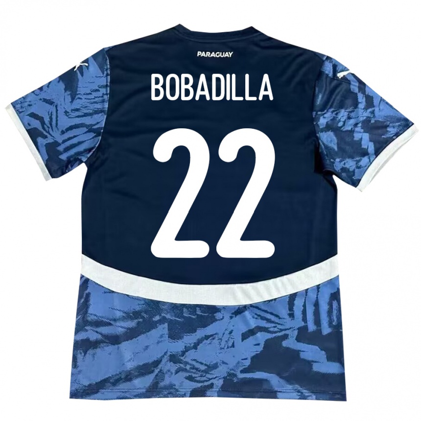 Kids Football Paraguay Dylan Bobadilla #22 Blue Away Jersey 24-26 T-Shirt