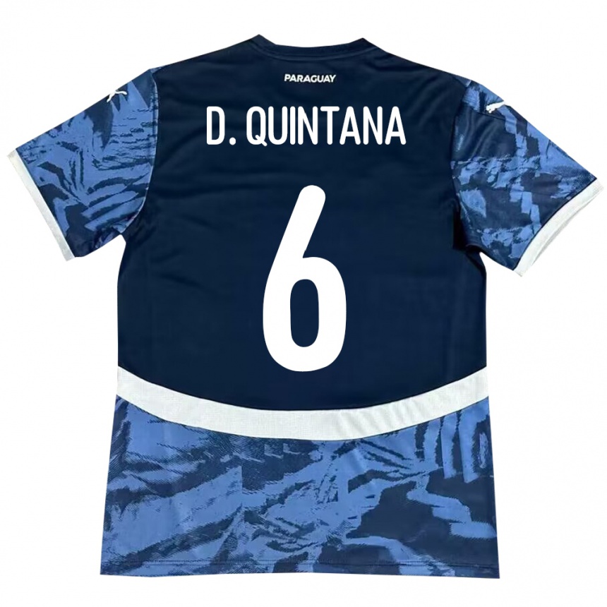 Kids Football Paraguay Dulce Quintana #6 Blue Away Jersey 24-26 T-Shirt