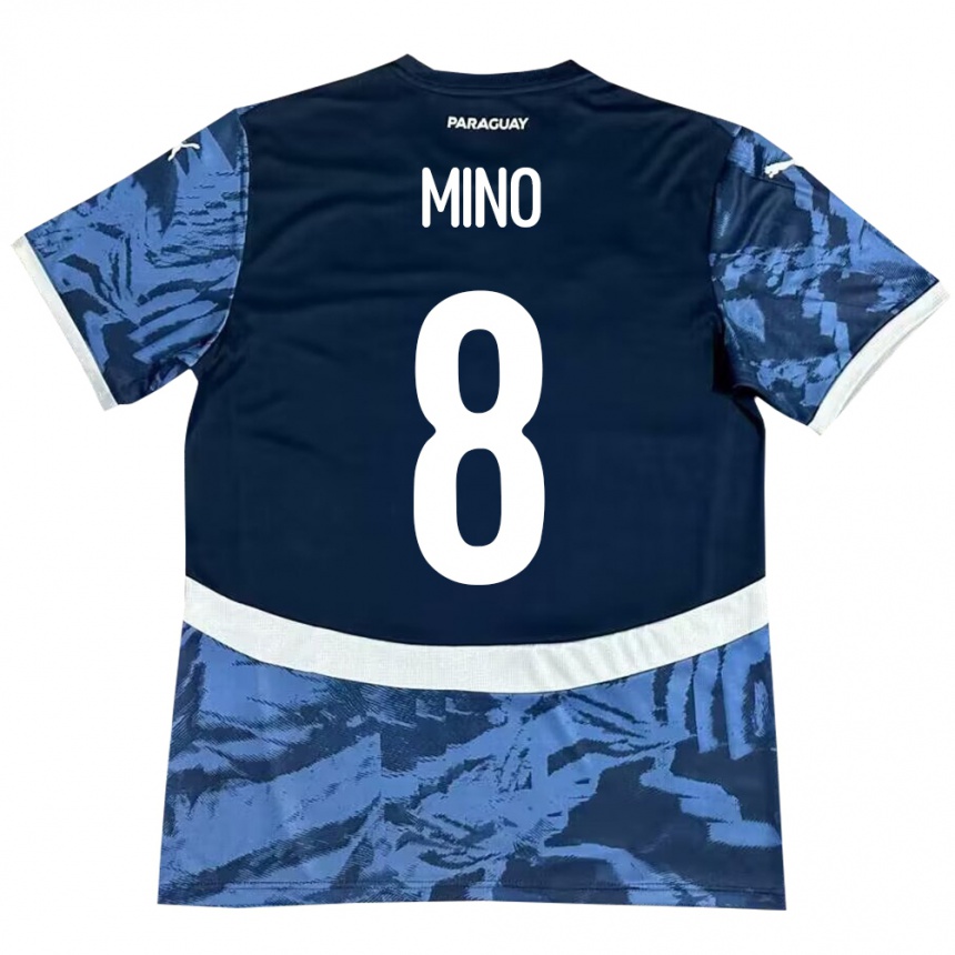 Kids Football Paraguay Rosa Miño #8 Blue Away Jersey 24-26 T-Shirt