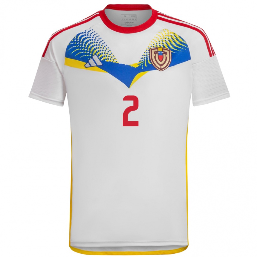 Kids Football Venezuela Nahuel Ferraresi #2 White Away Jersey 24-26 T-Shirt