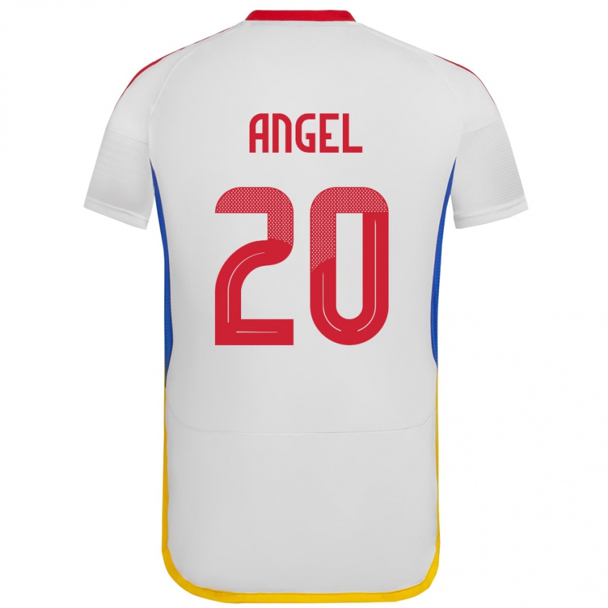 Kids Football Venezuela Wilker Ángel #20 White Away Jersey 24-26 T-Shirt