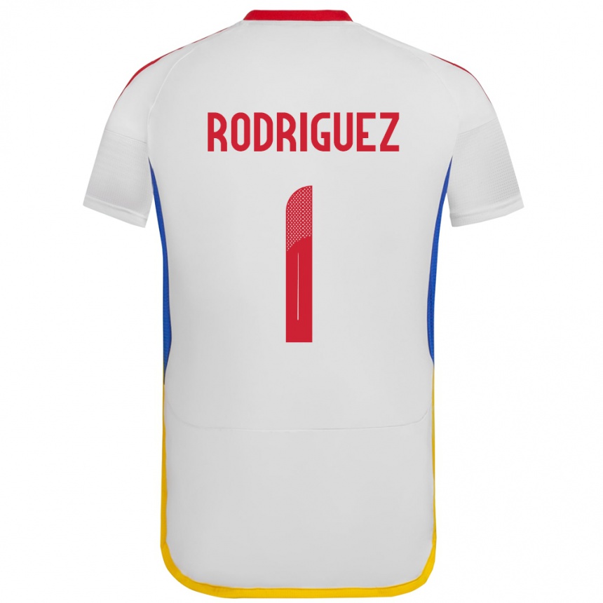 Kids Football Venezuela Samuel Rodriguez #1 White Away Jersey 24-26 T-Shirt