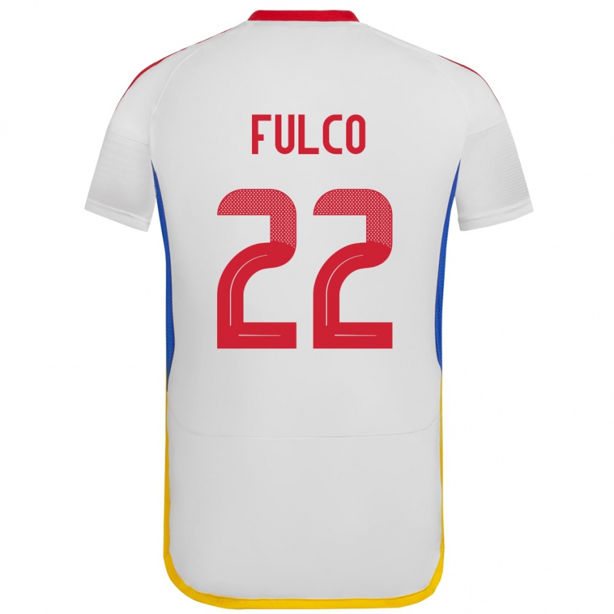 Kids Football Venezuela Pedro Fulco #22 White Away Jersey 24-26 T-Shirt