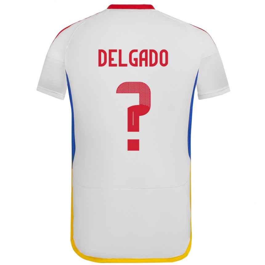 Kids Football Venezuela Álex Delgado #0 White Away Jersey 24-26 T-Shirt