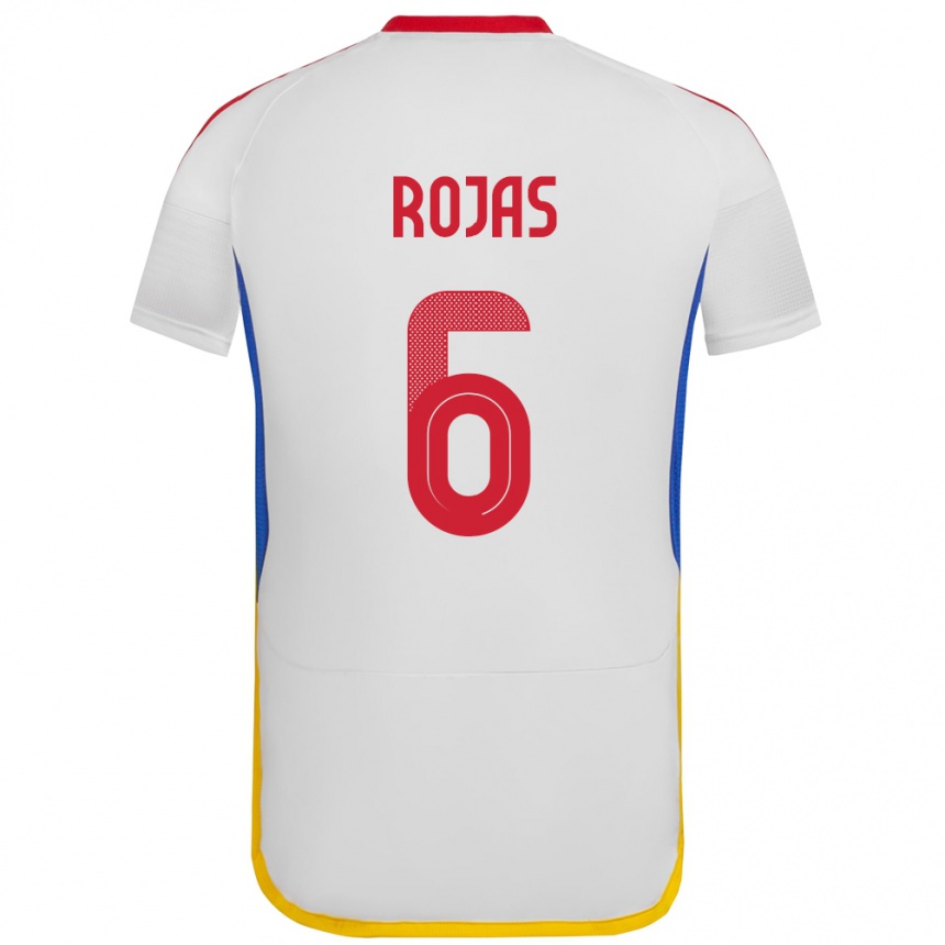 Kids Football Venezuela Carlos Rojas #6 White Away Jersey 24-26 T-Shirt