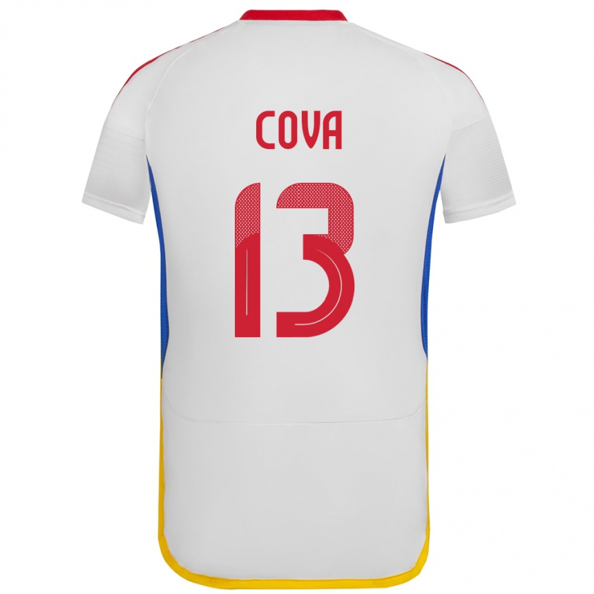 Kids Football Venezuela Alejandro Cova #13 White Away Jersey 24-26 T-Shirt