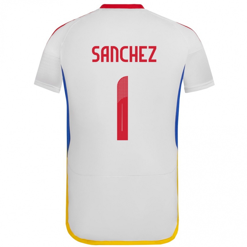 Kids Football Venezuela Jorge Sánchez #1 White Away Jersey 24-26 T-Shirt