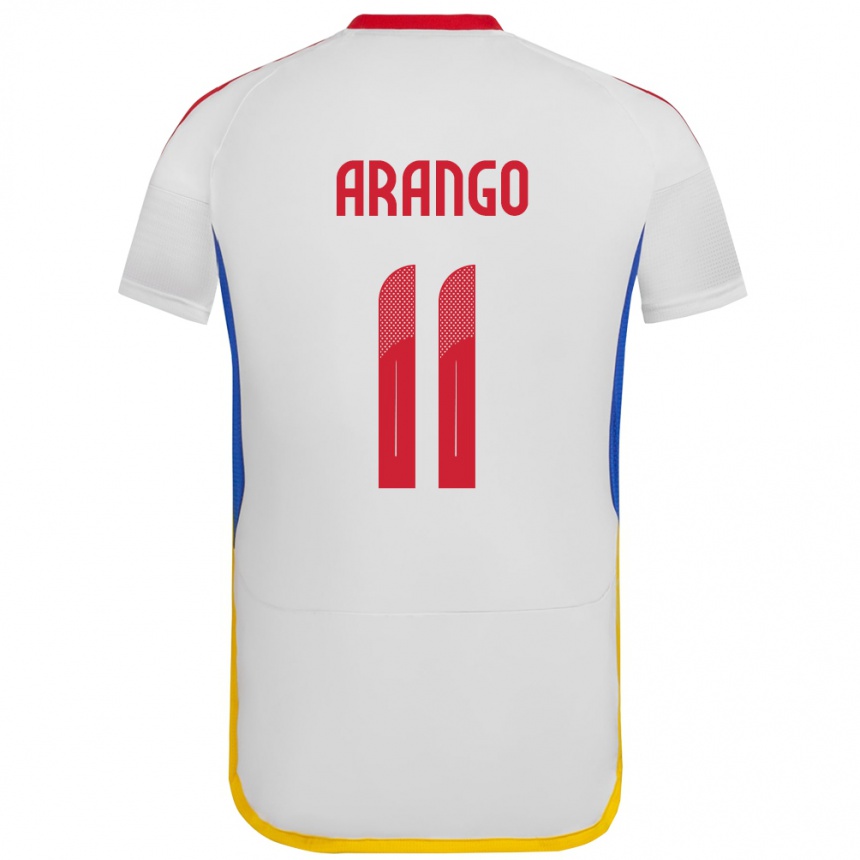 Kids Football Venezuela Juan Arango #11 White Away Jersey 24-26 T-Shirt