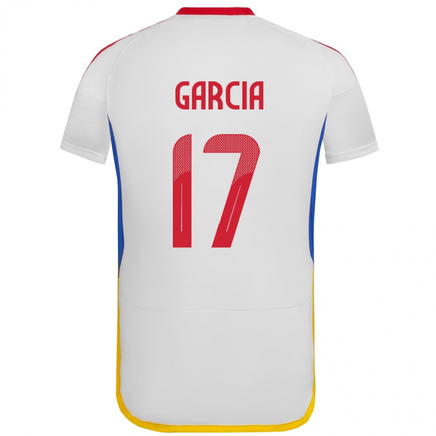 Kids Football Venezuela Gabriela García #17 White Away Jersey 24-26 T-Shirt