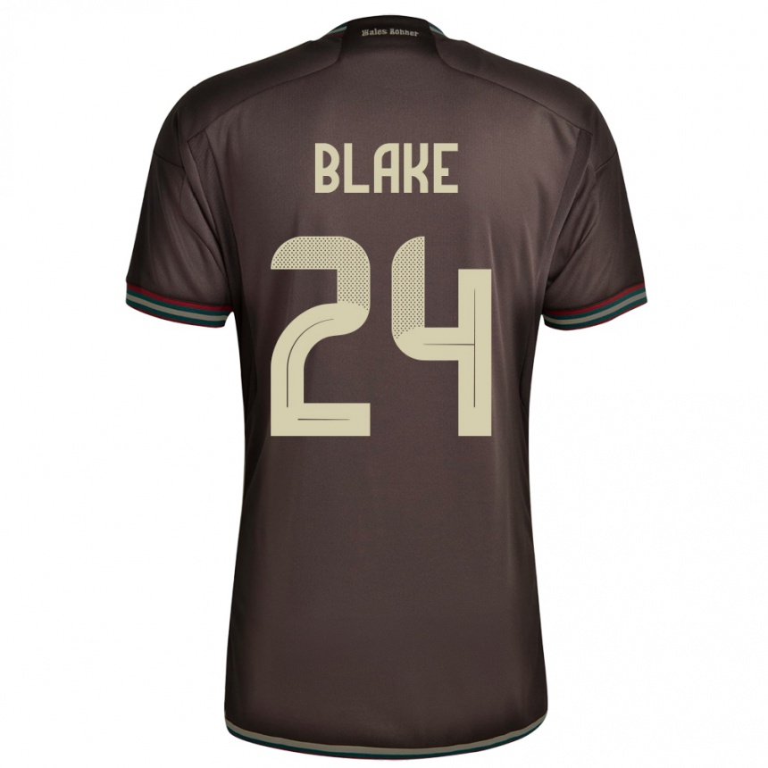 Kids Football Jamaica Andre Blake #24 Night Brown Away Jersey 24-26 T-Shirt