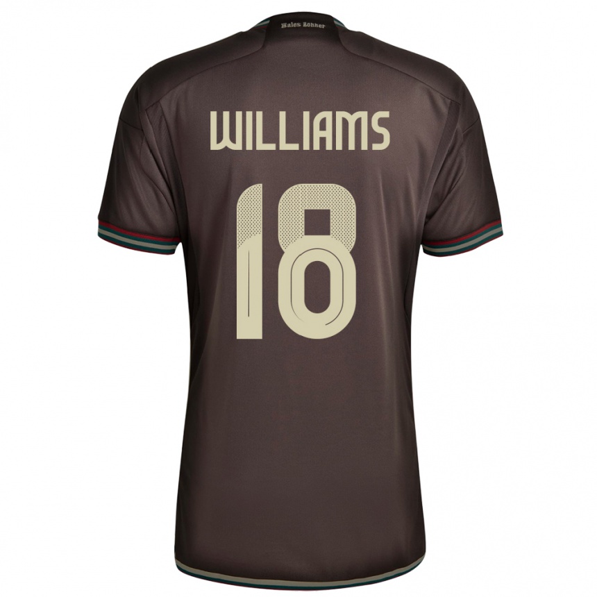 Kids Football Jamaica Romario Williams #18 Night Brown Away Jersey 24-26 T-Shirt