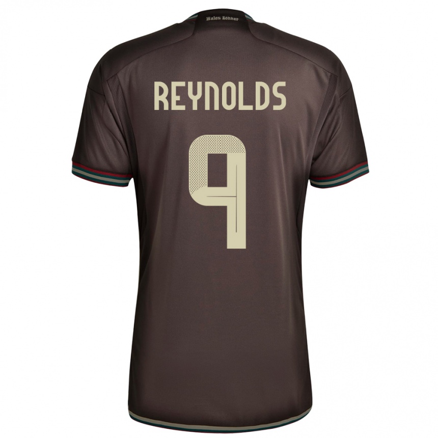 Kids Football Jamaica Fabian Reynolds #9 Night Brown Away Jersey 24-26 T-Shirt