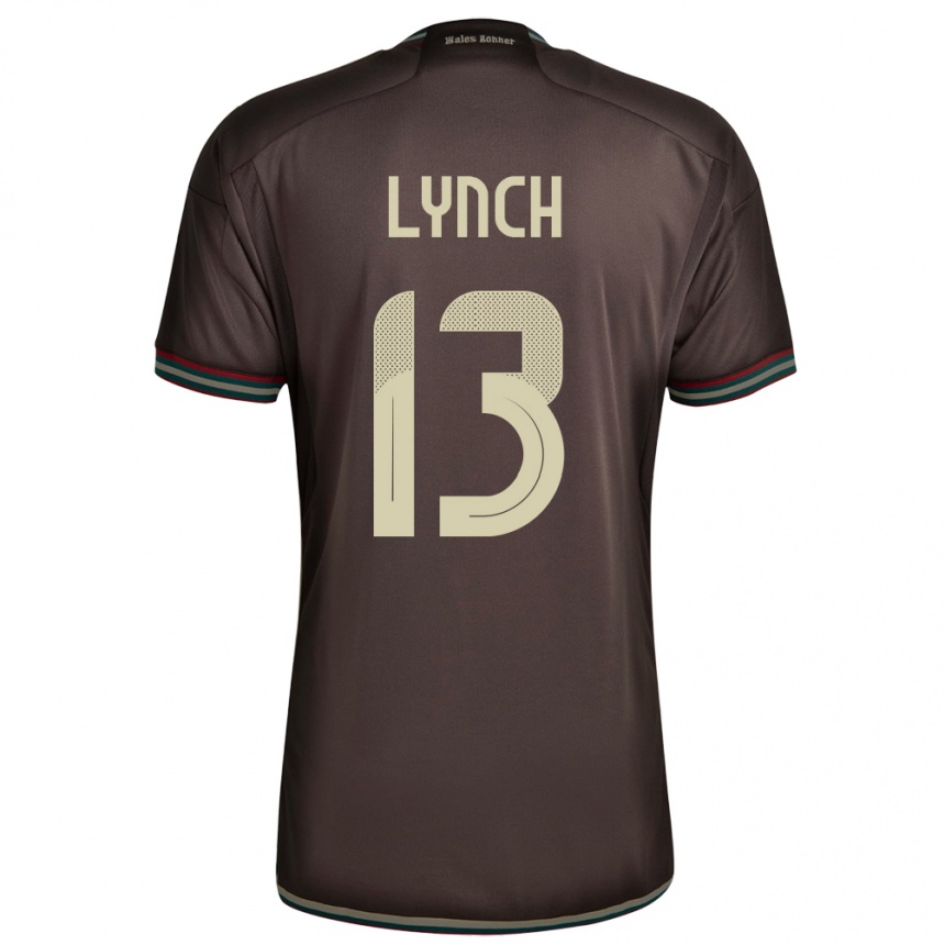 Kids Football Jamaica Taywane Lynch #13 Night Brown Away Jersey 24-26 T-Shirt