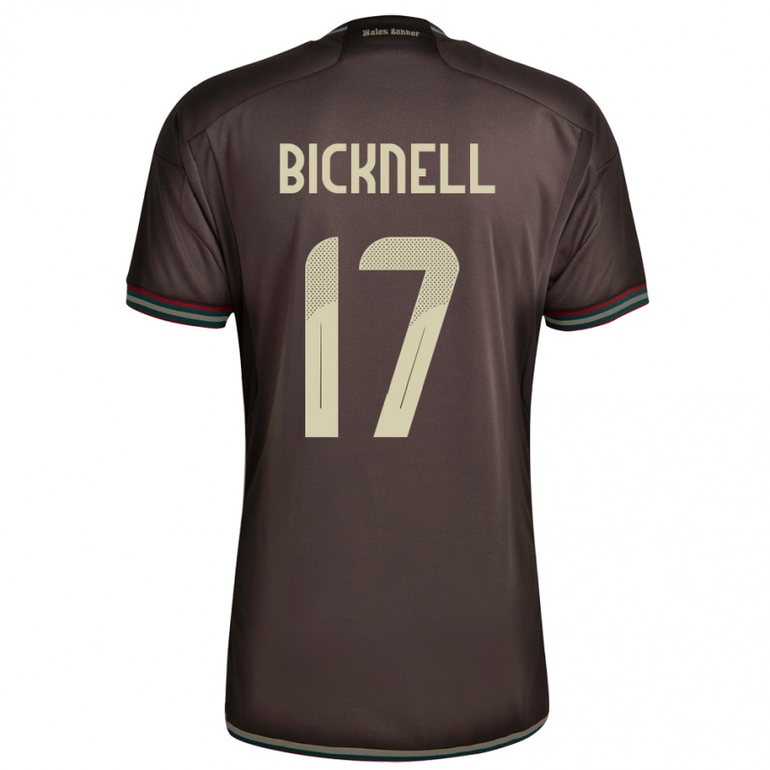 Kids Football Jamaica Alexander Bicknell #17 Night Brown Away Jersey 24-26 T-Shirt