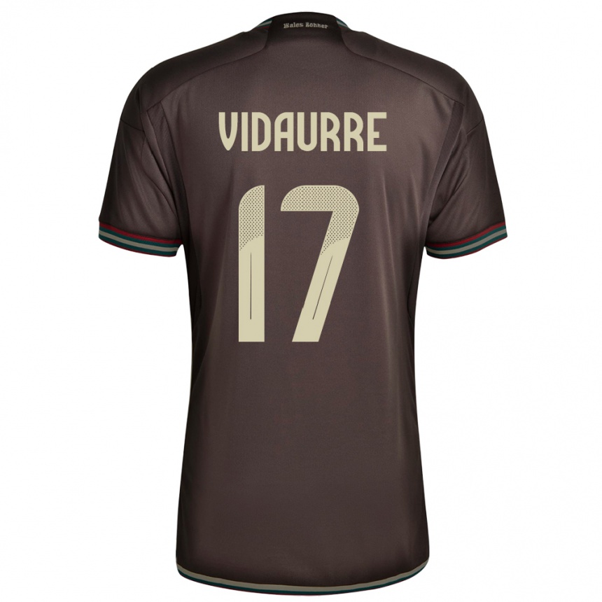 Kids Football Jamaica Zoe Vidaurre #17 Night Brown Away Jersey 24-26 T-Shirt