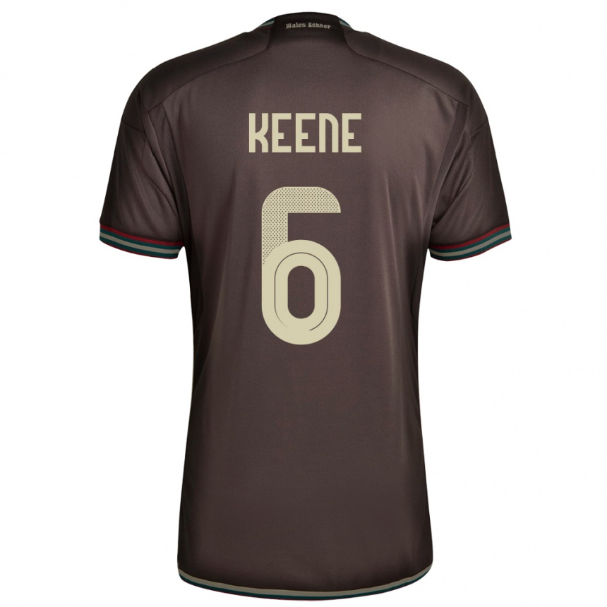 Kids Football Jamaica Alika Keene #6 Night Brown Away Jersey 24-26 T-Shirt