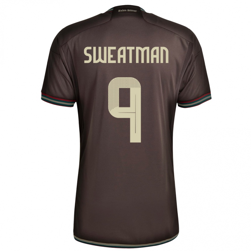 Kids Football Jamaica Marlo Sweatman #9 Night Brown Away Jersey 24-26 T-Shirt