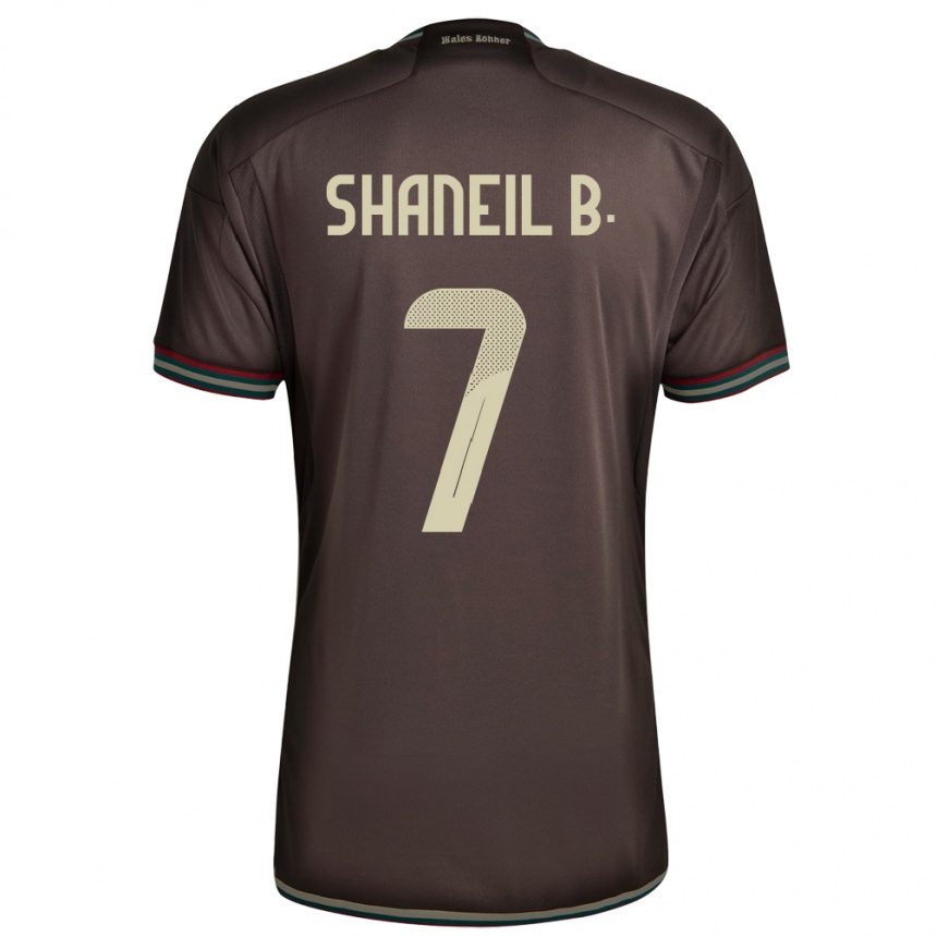 Kids Football Jamaica Shaneil Buckley #7 Night Brown Away Jersey 24-26 T-Shirt