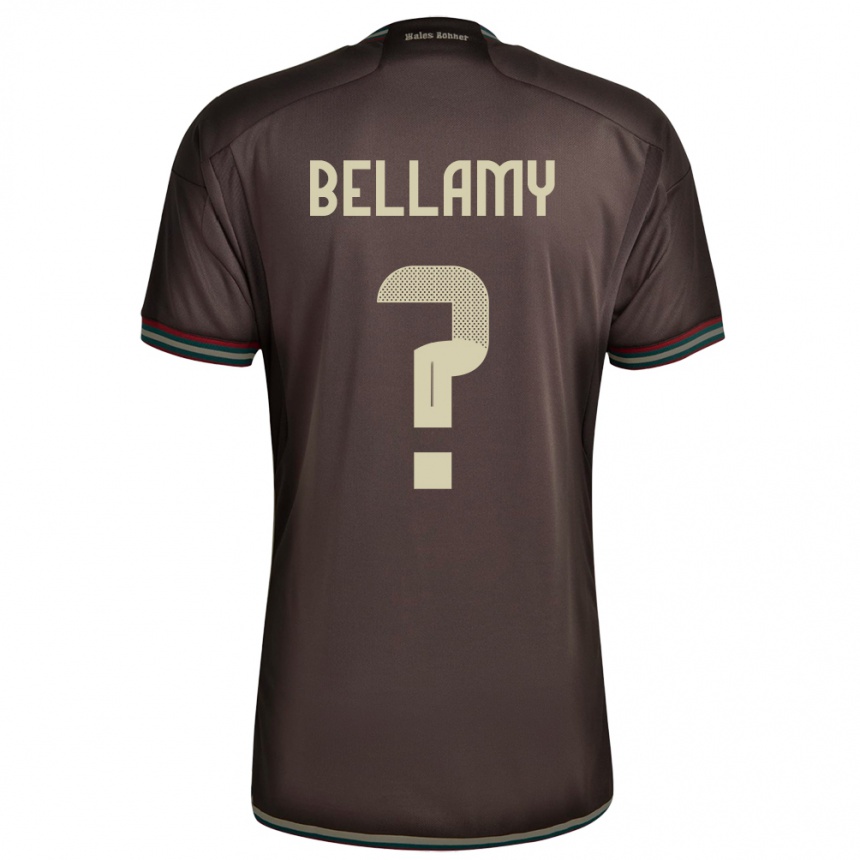 Kids Football Jamaica Sydney Bellamy #0 Night Brown Away Jersey 24-26 T-Shirt