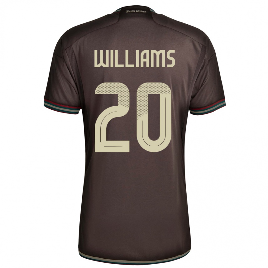 Kids Football Jamaica Victoria Williams #20 Night Brown Away Jersey 24-26 T-Shirt