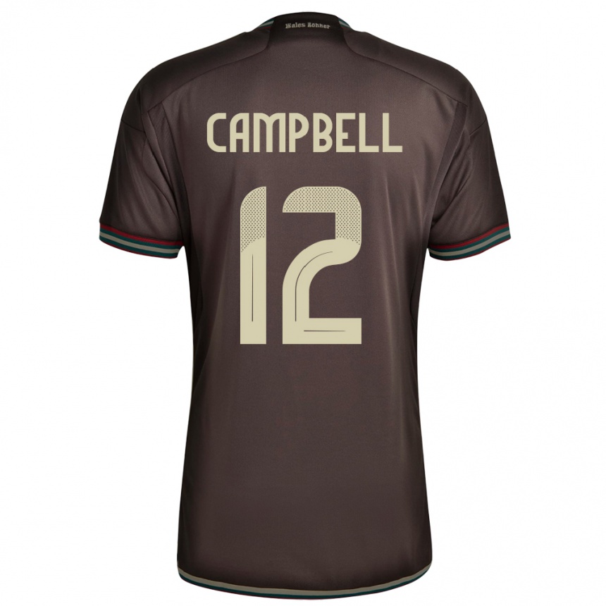 Kids Football Jamaica Sashana Campbell #12 Night Brown Away Jersey 24-26 T-Shirt