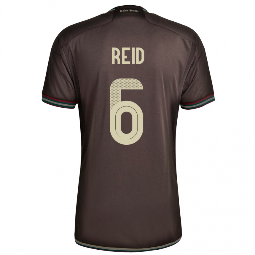 Kids Football Jamaica Lauren Reid #6 Night Brown Away Jersey 24-26 T-Shirt