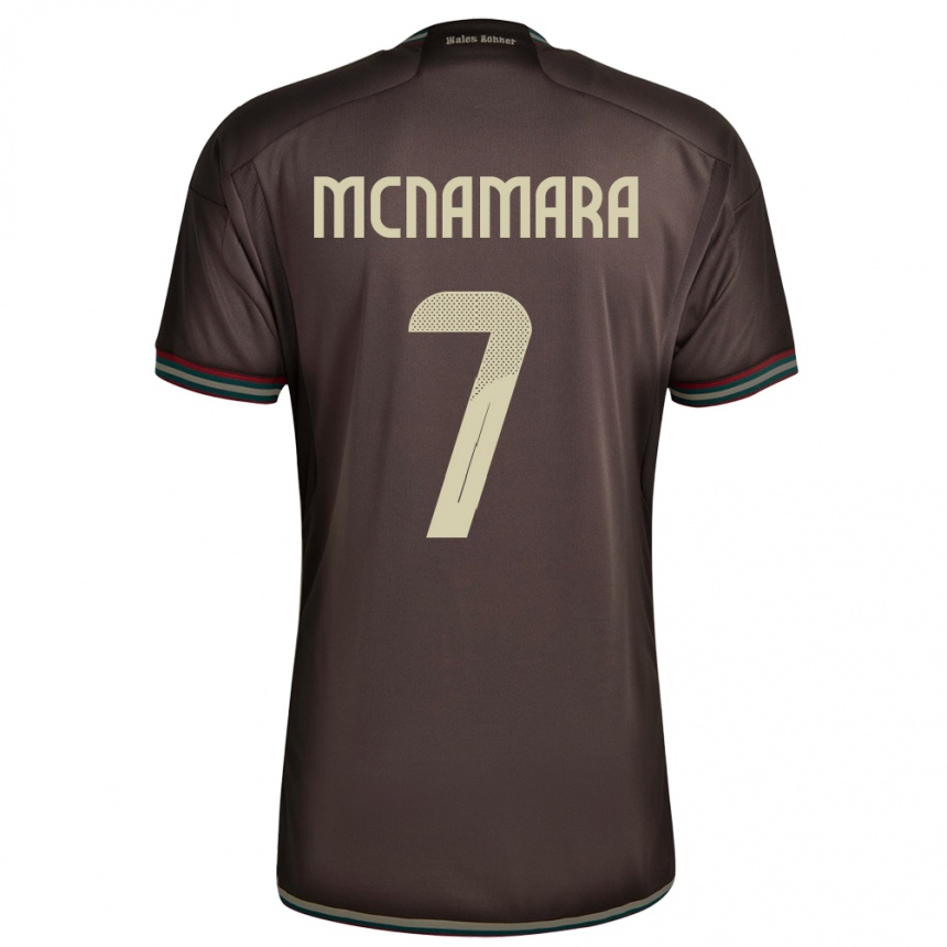Kids Football Jamaica Peyton Mcnamara #7 Night Brown Away Jersey 24-26 T-Shirt