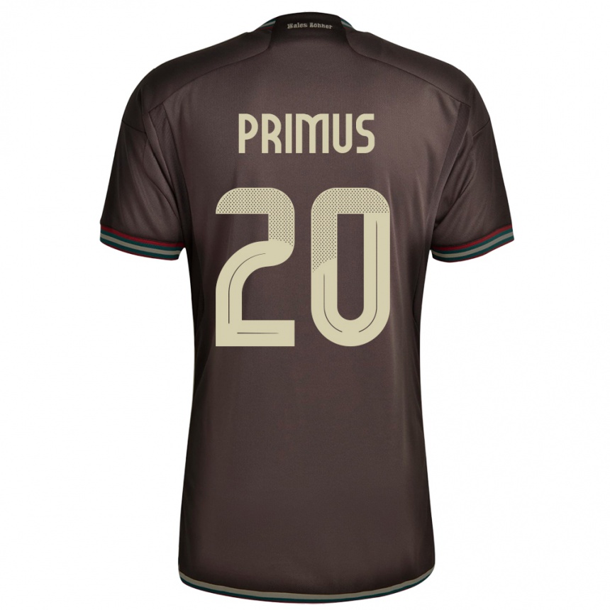 Kids Football Jamaica Atlanta Primus #20 Night Brown Away Jersey 24-26 T-Shirt