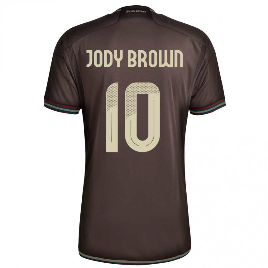 Kids Football Jamaica Jody Brown #10 Night Brown Away Jersey 24-26 T-Shirt