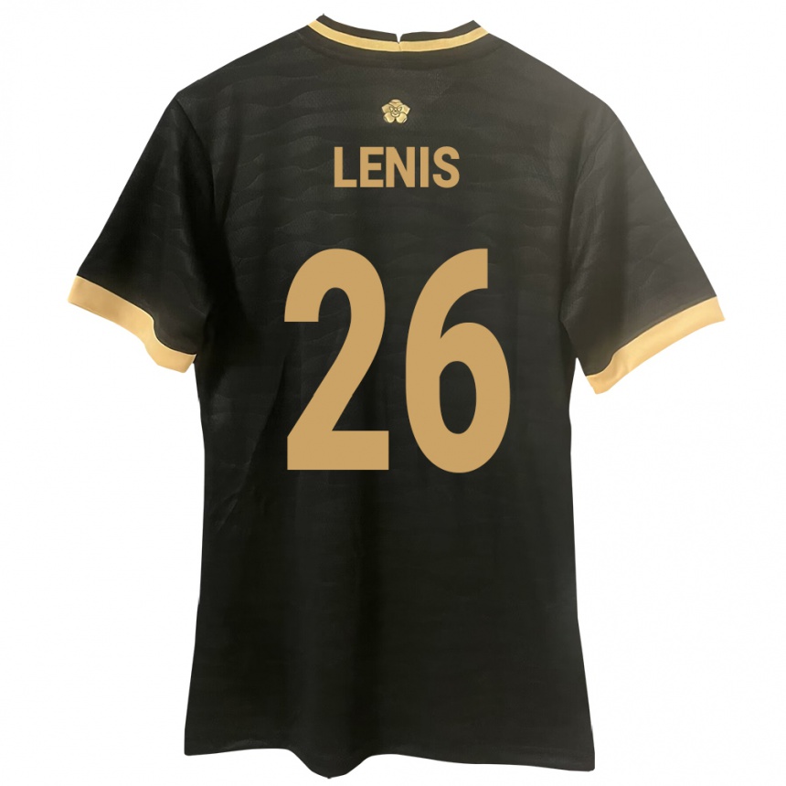 Kids Football Panama Kahiser Lenis #26 Black Away Jersey 24-26 T-Shirt