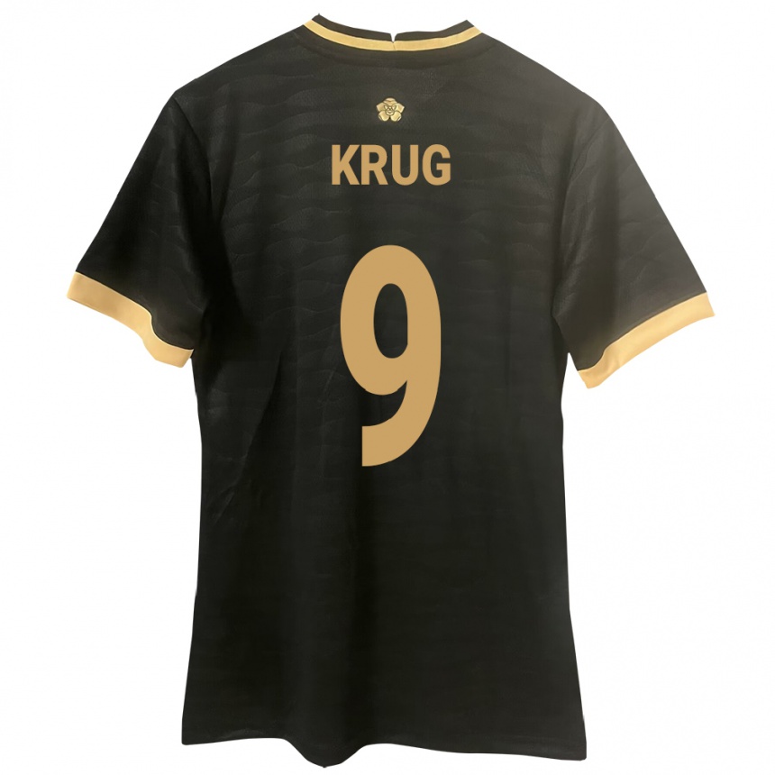 Kids Football Panama Frederick Krug #9 Black Away Jersey 24-26 T-Shirt